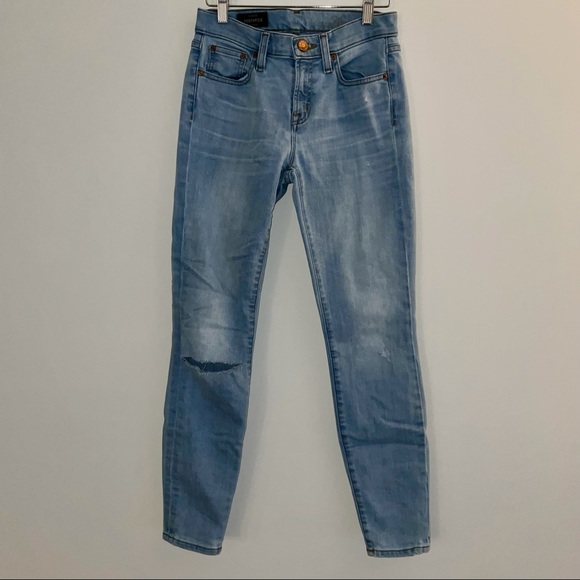J. Crew Toothpick Light Wash Skinny Jeans - Size 26 - Picture 6 of 6